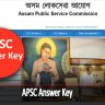 APSC CCE Answer Key 2024